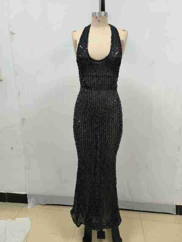 Sexy Sequin transparente