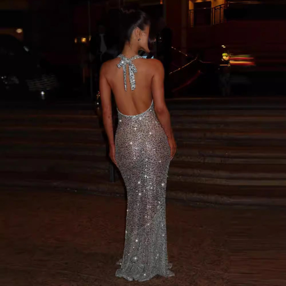 Sexy Sequin transparente