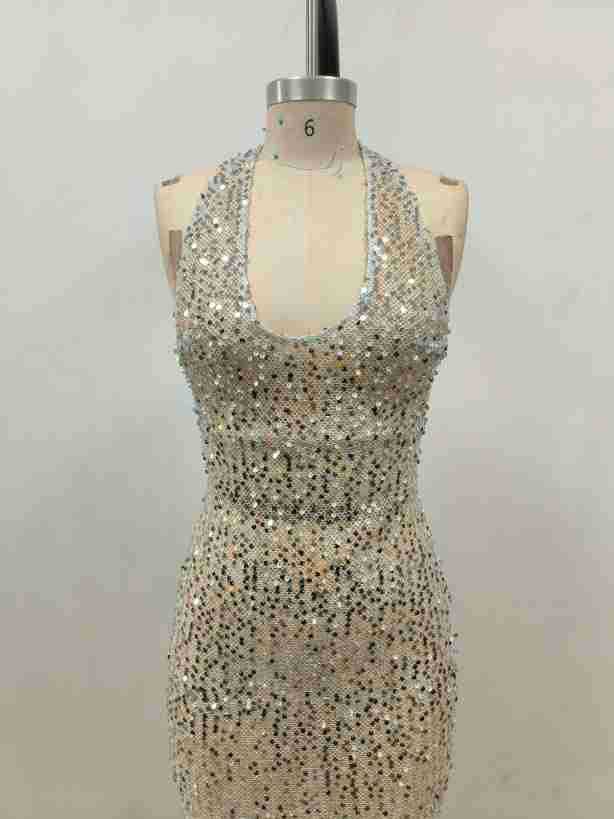 Sexy Sequin transparente